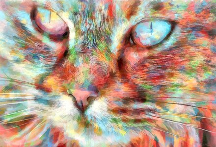 Reserve eyes feline watercolor. Free illustration for personal and commercial use.