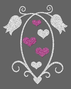 Valentine's day wedding heart. Free illustration for personal and commercial use.