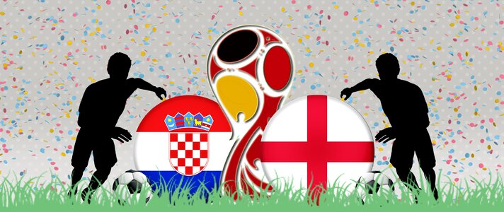 Croatia england world championship. Free illustration for personal and commercial use.