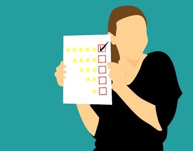 Best evaluation rating. Free illustration for personal and commercial use.