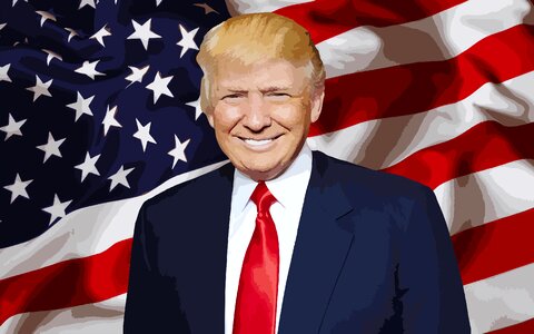 Donald trump trump president of the u s a. Free illustration for personal and commercial use.