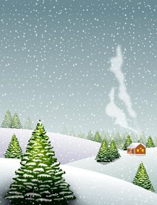 Snow winter parties. Free illustration for personal and commercial use.
