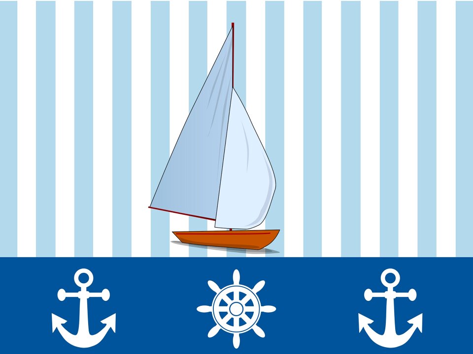 Ship travel sailboat. Free illustration for personal and commercial use.