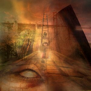 Surreal dreams photomontage. Free illustration for personal and commercial use.