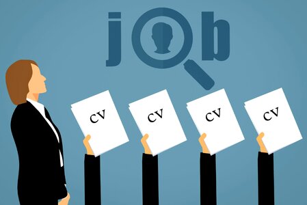 Cv opportunity recruitment. Free illustration for personal and commercial use.