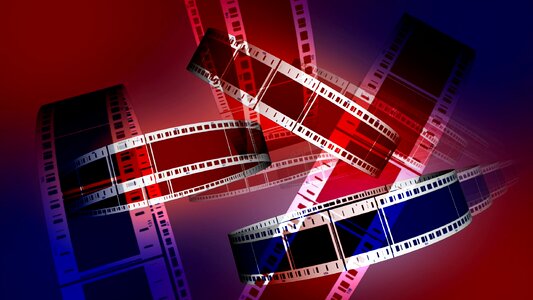 Video cinematography filmstrip. Free illustration for personal and commercial use.