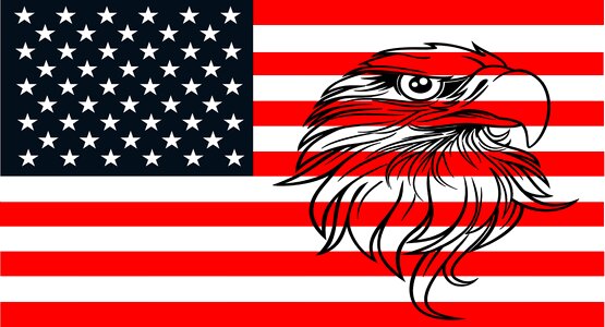 Brave patriotic usa. Free illustration for personal and commercial use.