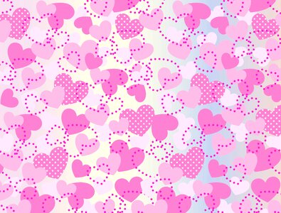 Pink heart love. Free illustration for personal and commercial use.