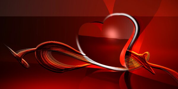 Love romantic red. Free illustration for personal and commercial use.