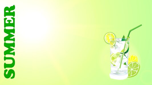 Green lime ice cubes. Free illustration for personal and commercial use.