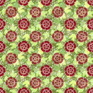 The pentagon floral design japanese pattern. Free illustration for personal and commercial use.