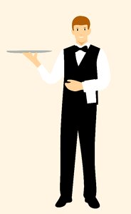 Handsome holding luxury. Free illustration for personal and commercial use.