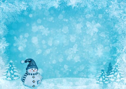 Snow landscape christmas firs. Free illustration for personal and commercial use.
