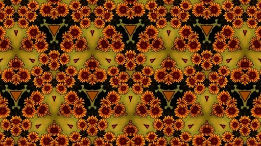 Sunflower abstract Free illustrations. Free illustration for personal and commercial use.