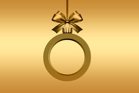Ring jewellery christmas decorations. Free illustration for personal and commercial use.
