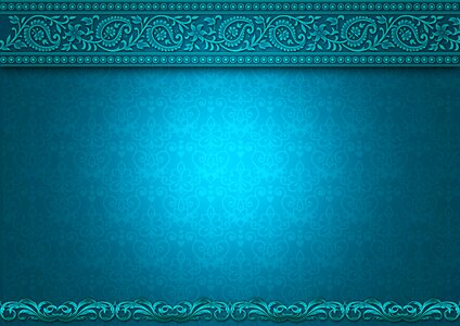 Ornaments turquoise pattern. Free illustration for personal and commercial use.