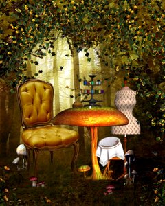 Furniture nature chair. Free illustration for personal and commercial use.
