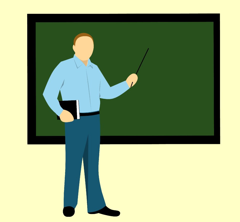 Male school man. Free illustration for personal and commercial use.