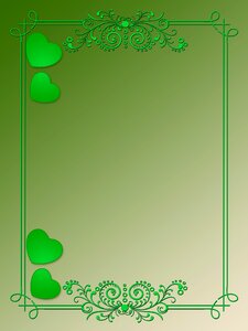 Green color romantic. Free illustration for personal and commercial use.