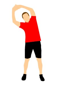 Gym weight lifting. Free illustration for personal and commercial use.
