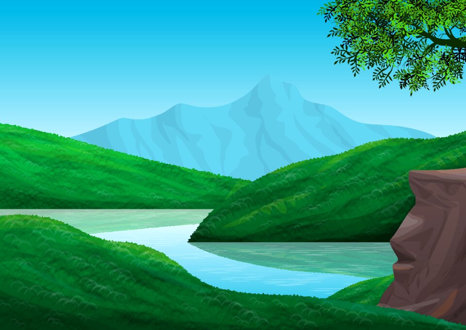 Mountains hills Free illustrations. Free illustration for personal and commercial use.