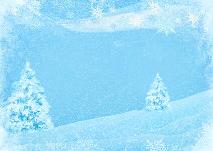 Christmas winter firs. Free illustration for personal and commercial use.