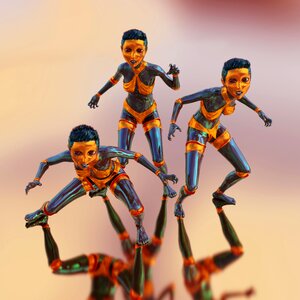 Statuettes dolls statuette. Free illustration for personal and commercial use.