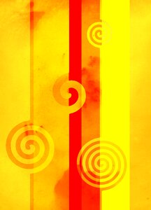 Yellow red pattern. Free illustration for personal and commercial use.