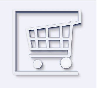 Purchasing shopping online. Free illustration for personal and commercial use.