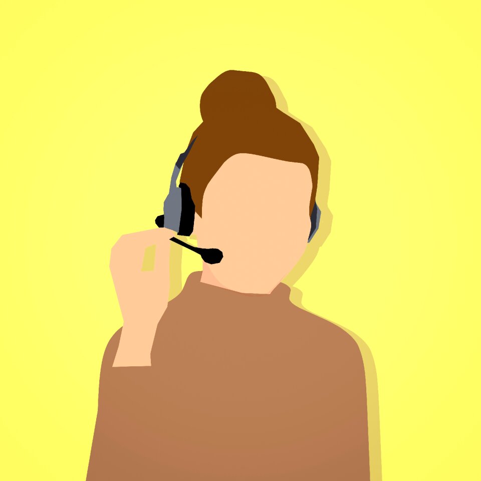 Call center communication. Free illustration for personal and commercial use.