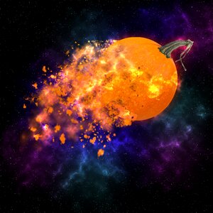 Thanksgiving space galaxy. Free illustration for personal and commercial use.