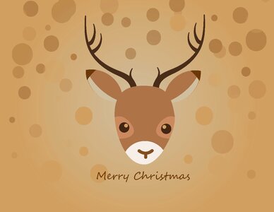 Xmas scheu damm wild. Free illustration for personal and commercial use.