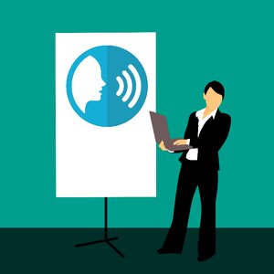 Public relations courses gaining active listening responding skills. Free illustration for personal and commercial use.