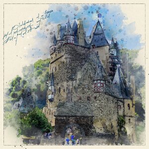 Germany places of interest eltz. Free illustration for personal and commercial use.