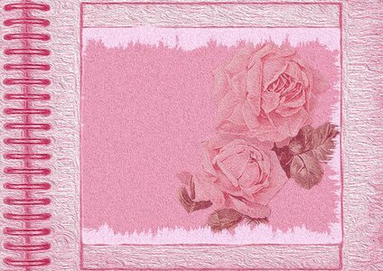 Paper pink vintage shabby chic. Free illustration for personal and commercial use.