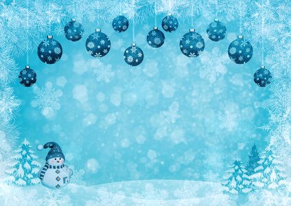 Snow landscape christmas firs. Free illustration for personal and commercial use.