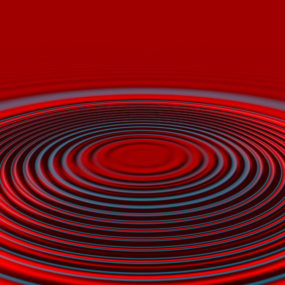 Waves circles water circle. Free illustration for personal and commercial use.