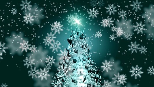 Snowflakes decorate xmas. Free illustration for personal and commercial use.