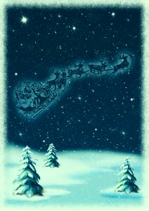 Firs snow christmas. Free illustration for personal and commercial use.