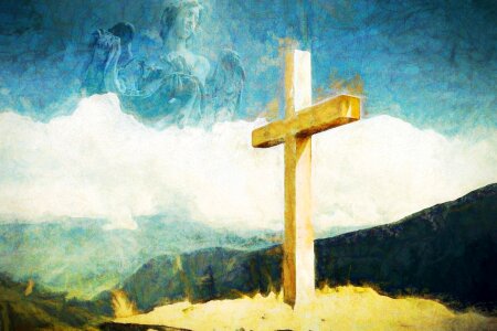 Easter christian faith. Free illustration for personal and commercial use.