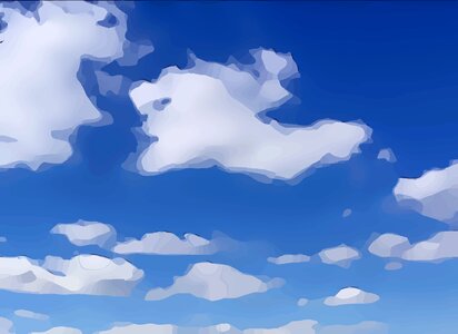 Cloudscape white background. Free illustration for personal and commercial use.