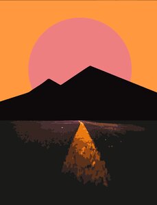 Landscape mountain Free illustrations. Free illustration for personal and commercial use.