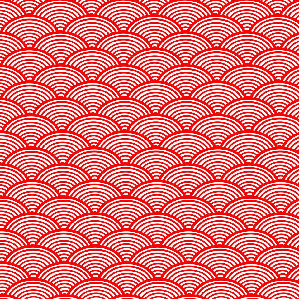 Japanese pattern wave backdrop. Free illustration for personal and commercial use.