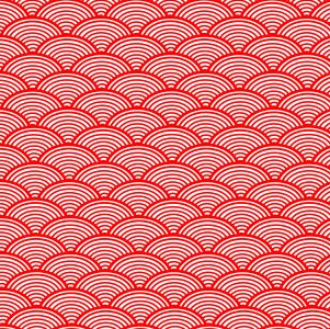 Japanese pattern wave backdrop. Free illustration for personal and commercial use.