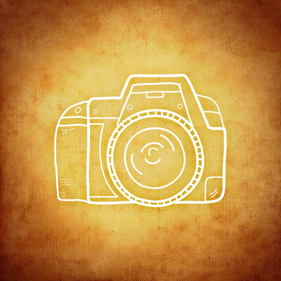 Drawing film camera image. Free illustration for personal and commercial use.