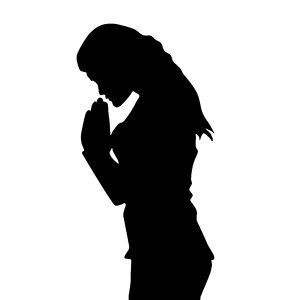 Religious silhouette illustration. Free illustration for personal and commercial use.