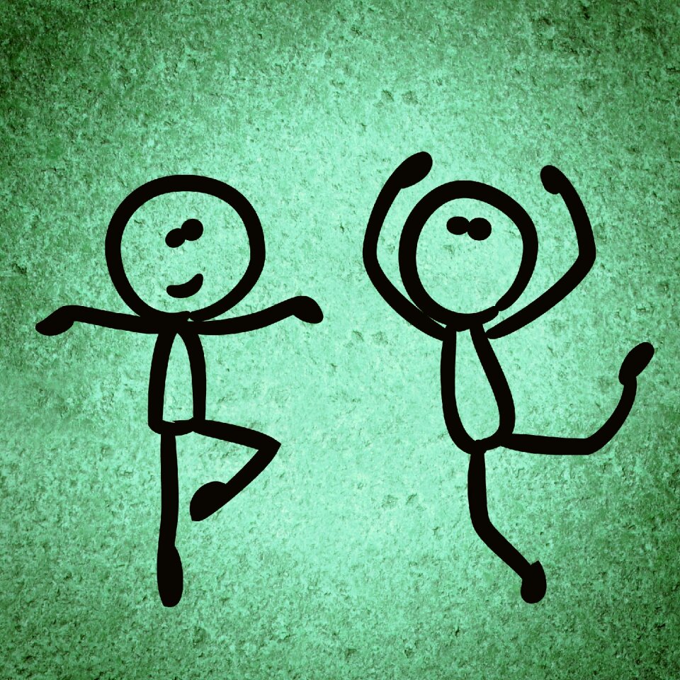 Funny stick figure Free illustrations. Free illustration for personal and commercial use.