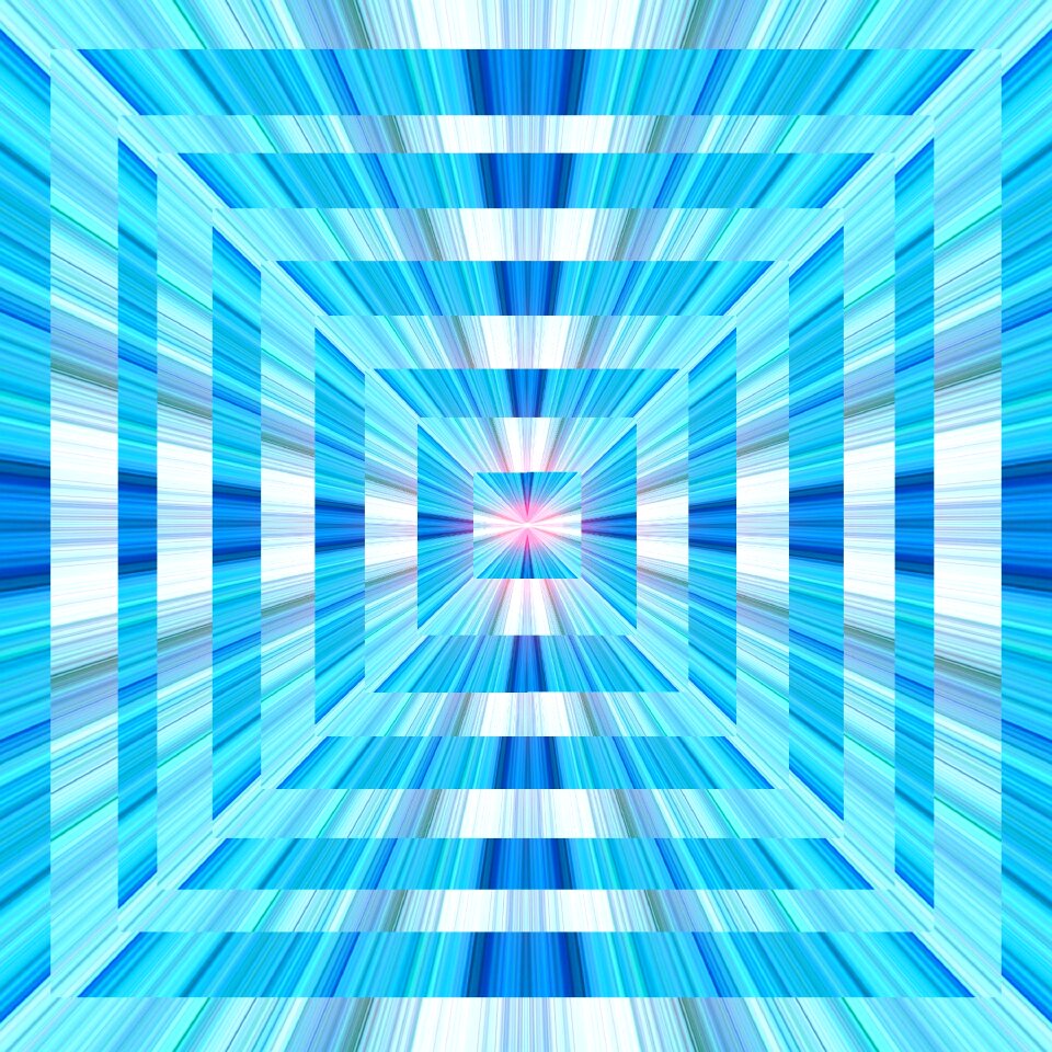 Blue burst 3d. Free illustration for personal and commercial use.