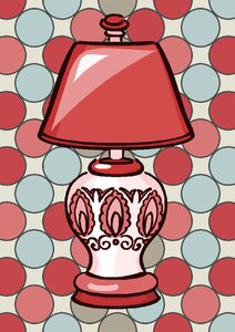 Retro bulb interior. Free illustration for personal and commercial use.
