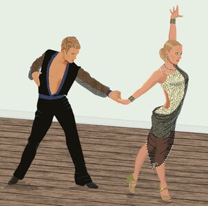 Sport dancing Free illustrations. Free illustration for personal and commercial use.